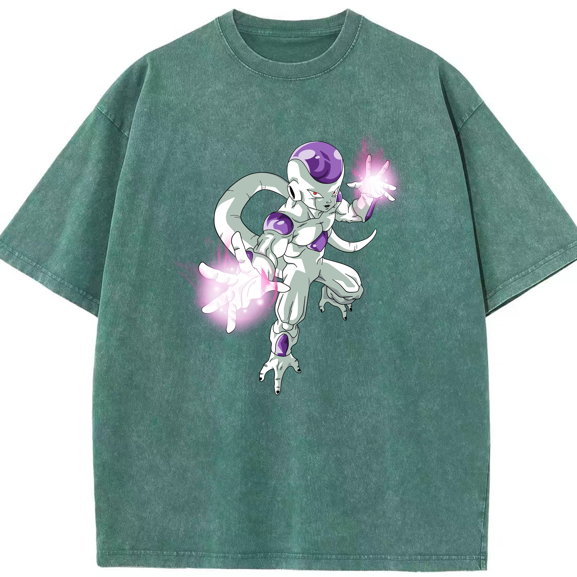 （画像用） ドラゴンボール フリーザ DRAGON BALL Frieza 綿100% ヴィンテージ風 半袖Tシャツ（フロントプリント）